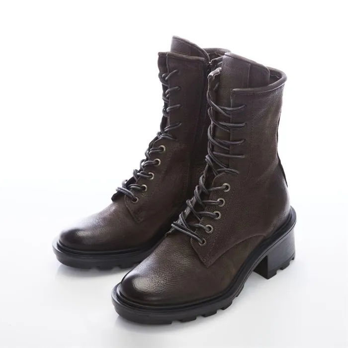 Women Moda In Pelle MidCalf Boots Alysse Grey Leather