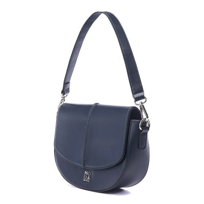 Women Moda In Pelle Shoulder Bags Baker Bag Navy Porvair