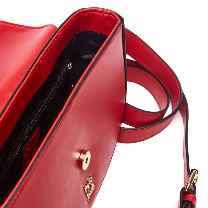 Women Moda In Pelle Shoulder Bags Baker Bag Red Porvair