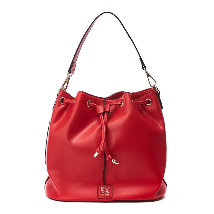 Women Moda In Pelle Shoulder Bags Betty Bag Red Porvair