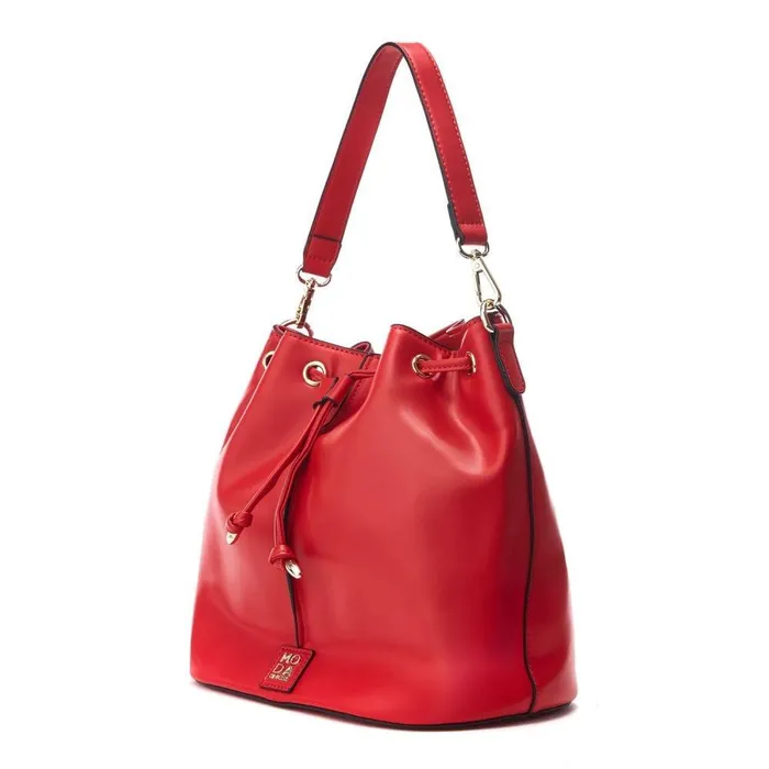 Women Moda In Pelle Shoulder Bags Betty Bag Red Porvair