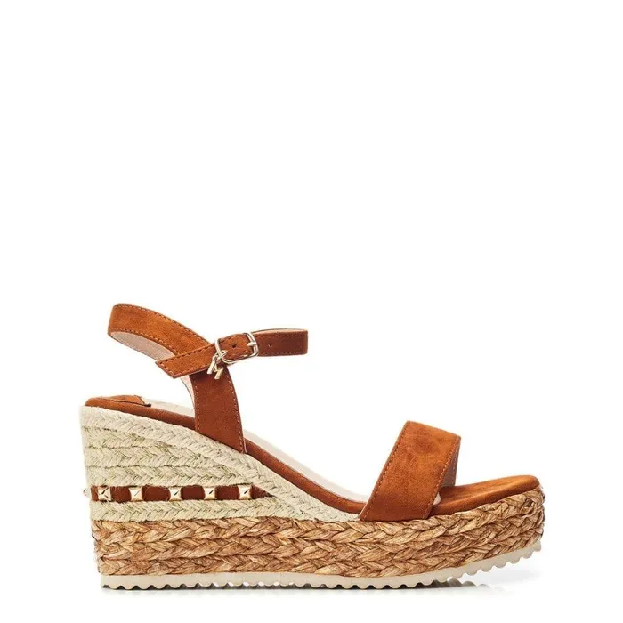 Women Moda In Pelle Wedge Sandals Erynn Tan Alcantara