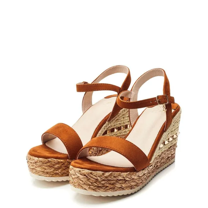 Women Moda In Pelle Wedge Sandals Erynn Tan Alcantara