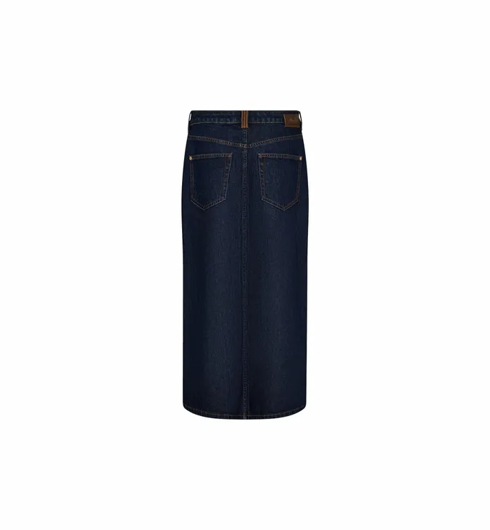 Women MOS MOSH MMMella Rinse Denim Skirt Dark Blue Skirts