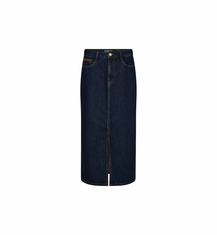 Women MOS MOSH MMMella Rinse Denim Skirt Dark Blue Skirts