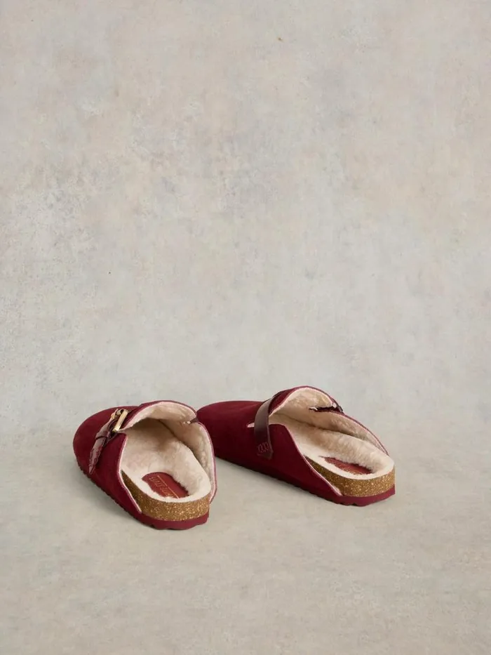 Women Myrtle Slip On Suede Mule Deep Red White Stuff Mules Women Myrtle Slip On Suede Mule Deep Red White Stuff Mules