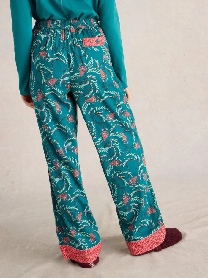 Women Nina PJ Bottom Teal Print White Stuff Nightwear Women Nina PJ Bottom Teal Print White Stuff Nightwear