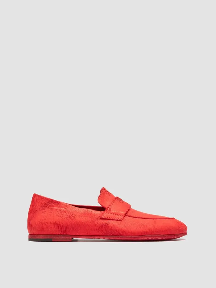 Women Officine Creative Footwear BLAIR DD 001 Red Leather Penny Loafers