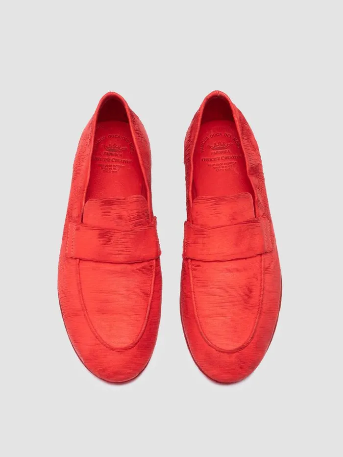 Women Officine Creative Footwear BLAIR DD 001 Red Leather Penny Loafers Women Officine Creative Footwear BLAIR DD 001 Red Leather Penny Loafers
