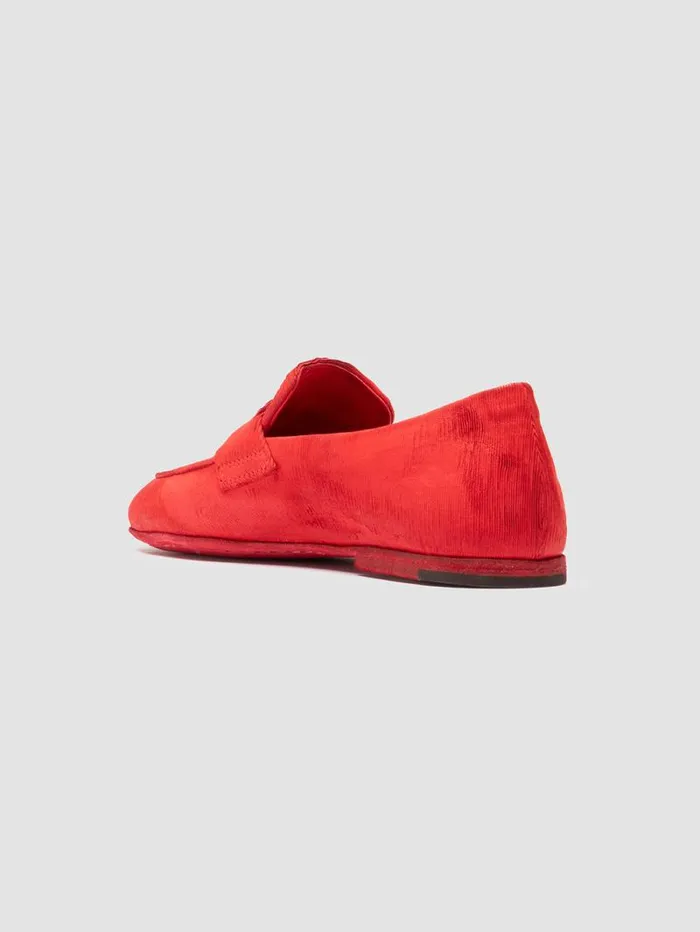 Women Officine Creative Footwear BLAIR DD 001 Red Leather Penny Loafers Women Officine Creative Footwear BLAIR DD 001 Red Leather Penny Loafers
