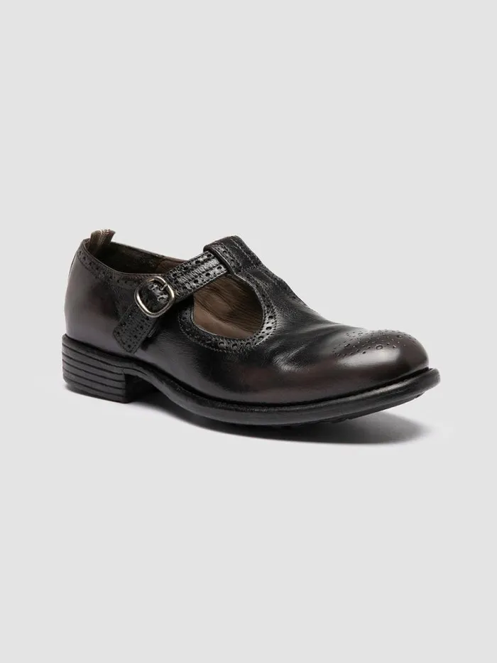 Women Officine Creative Footwear CALIXTE 071 Gray Leather TBar Shoes