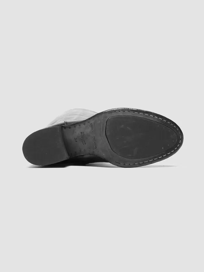 Women Officine Creative Footwear DENNER 116 Black Leather Zip Boots