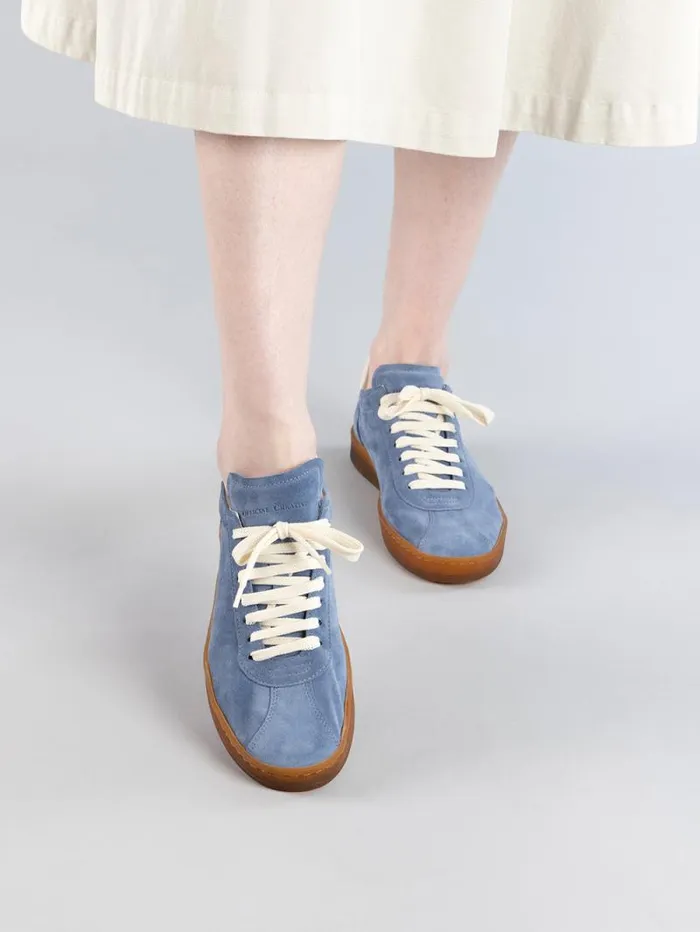 Women Officine Creative Footwear DESTINY 101 Yellow Leather And Suede Low Top Sneakers
