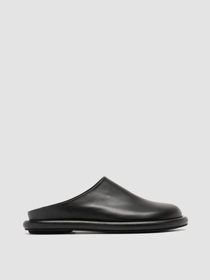 Women Officine Creative Footwear ESTENS 107 Black Leather Mule Sandals