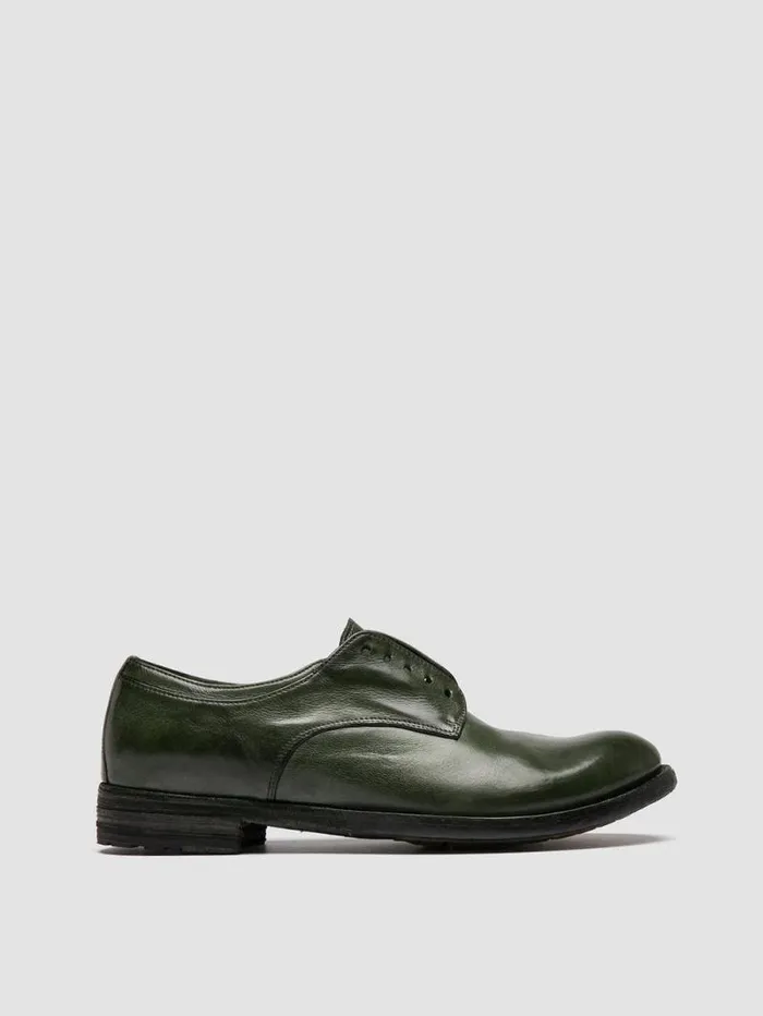 Women Officine Creative Footwear LEXIKON 012 Green Leather Derby Shoes