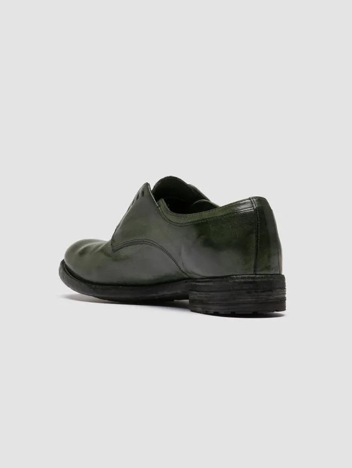 Women Officine Creative Footwear LEXIKON 012 Green Leather Derby Shoes