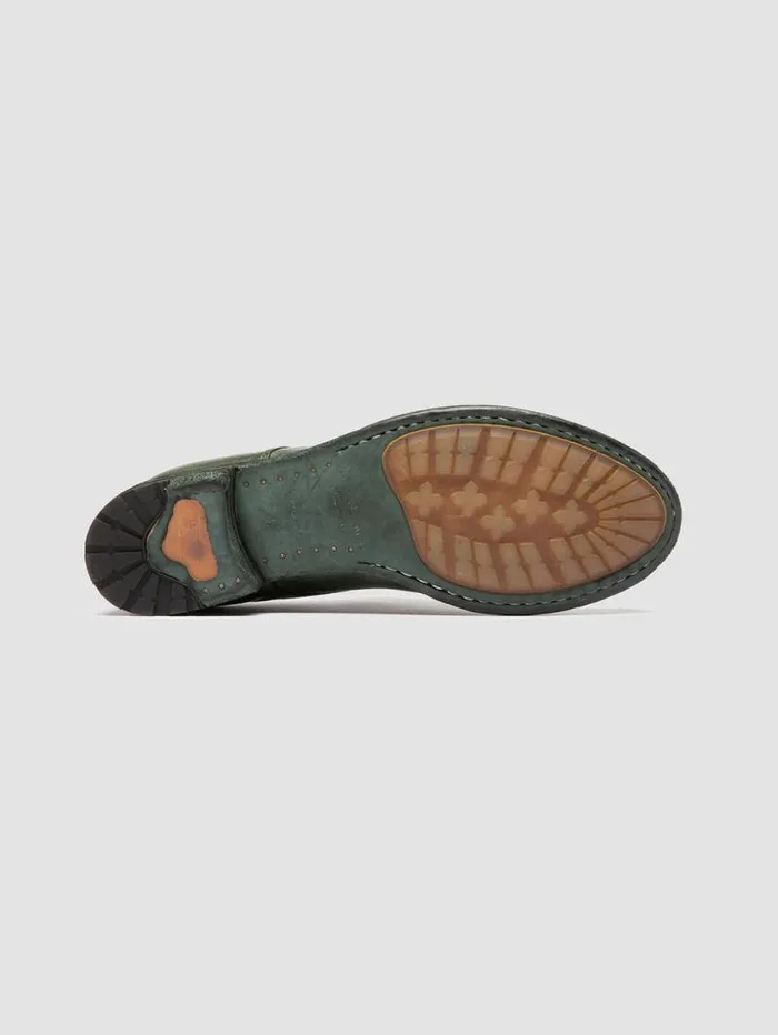 Women Officine Creative Footwear LEXIKON 012 Green Leather Derby Shoes
