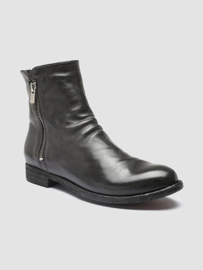 Women Officine Creative Footwear LEXIKON 097 Gray Leather And Shearling Ankle Boots Women Officine Creative Footwear LEXIKON 097 Gray Leather And Shearling Ankle Boots