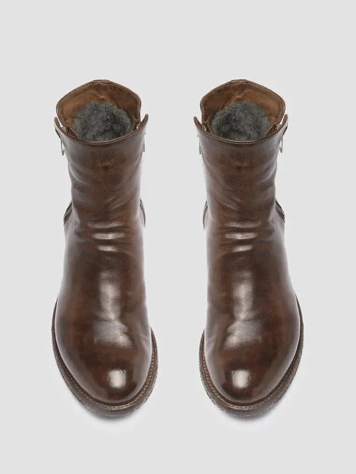Women Officine Creative Footwear LEXIKON 097 Light Brown Leather And Shearling Ankle Boots Women Officine Creative Footwear LEXIKON 097 Light Brown Leather And Shearling Ankle Boots