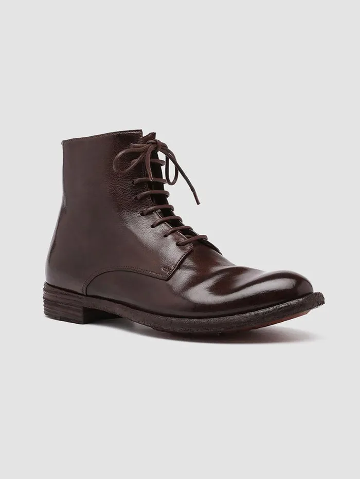 Women Officine Creative Footwear LEXIKON 123 Burgundy Zipped Leather Ankle Boots Women Officine Creative Footwear LEXIKON 123 Burgundy Zipped Leather Ankle Boots