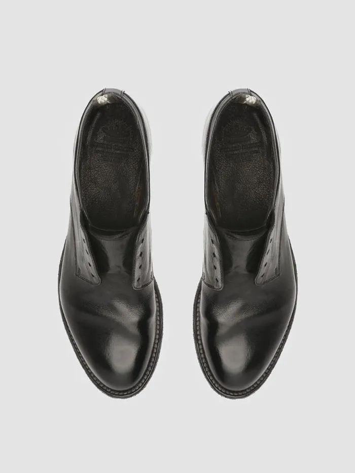 Women Officine Creative Footwear LEXIKON 501 Black Leather Derby Shoes