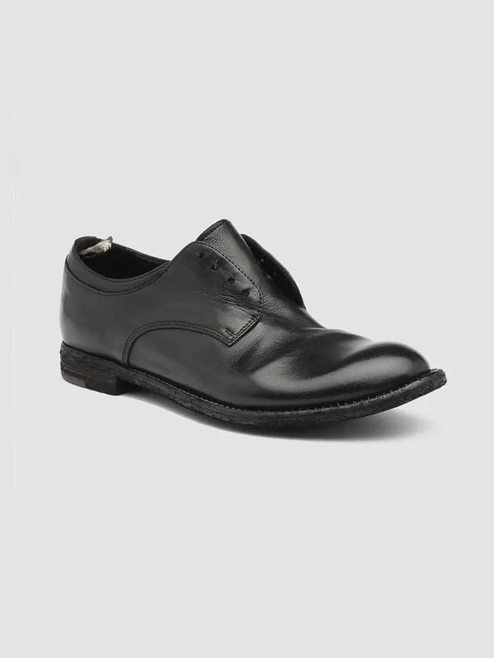 Women Officine Creative Footwear LEXIKON 501 Black Leather Derby Shoes