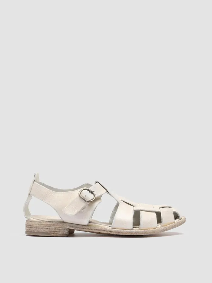 Women Officine Creative Footwear LEXIKON 536 White Leather Sandals