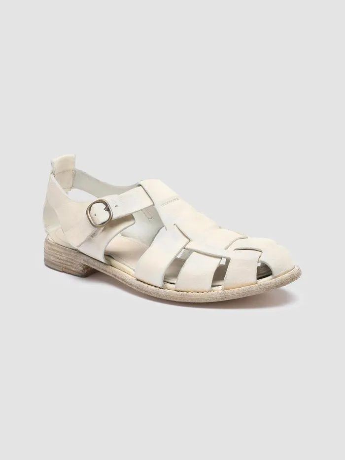 Women Officine Creative Footwear LEXIKON 536 White Leather Sandals