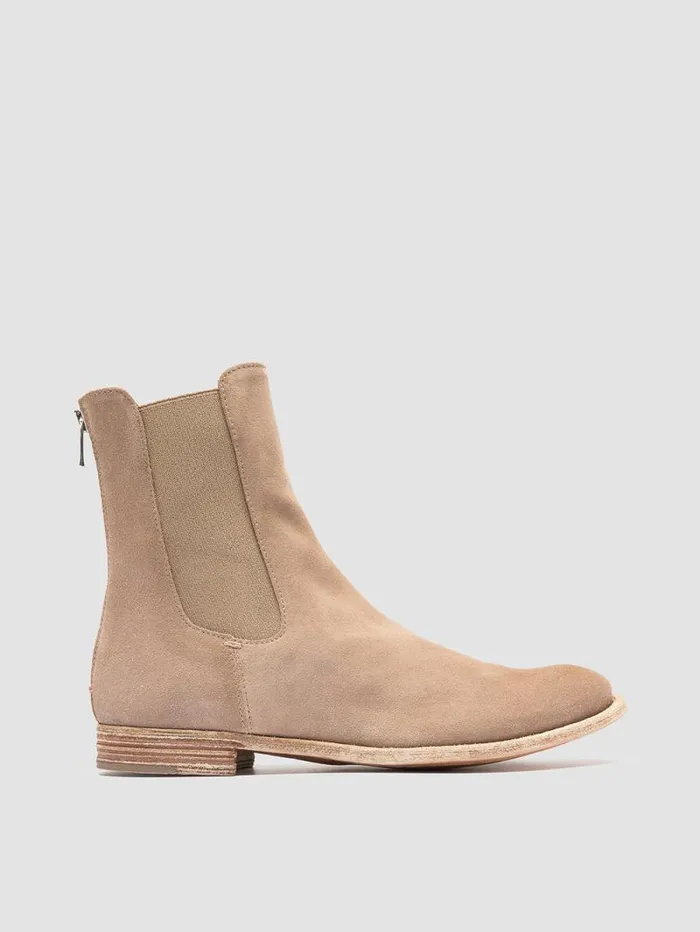 Women Officine Creative Footwear LEXIKON 551 Brown Suede Zipped Boots