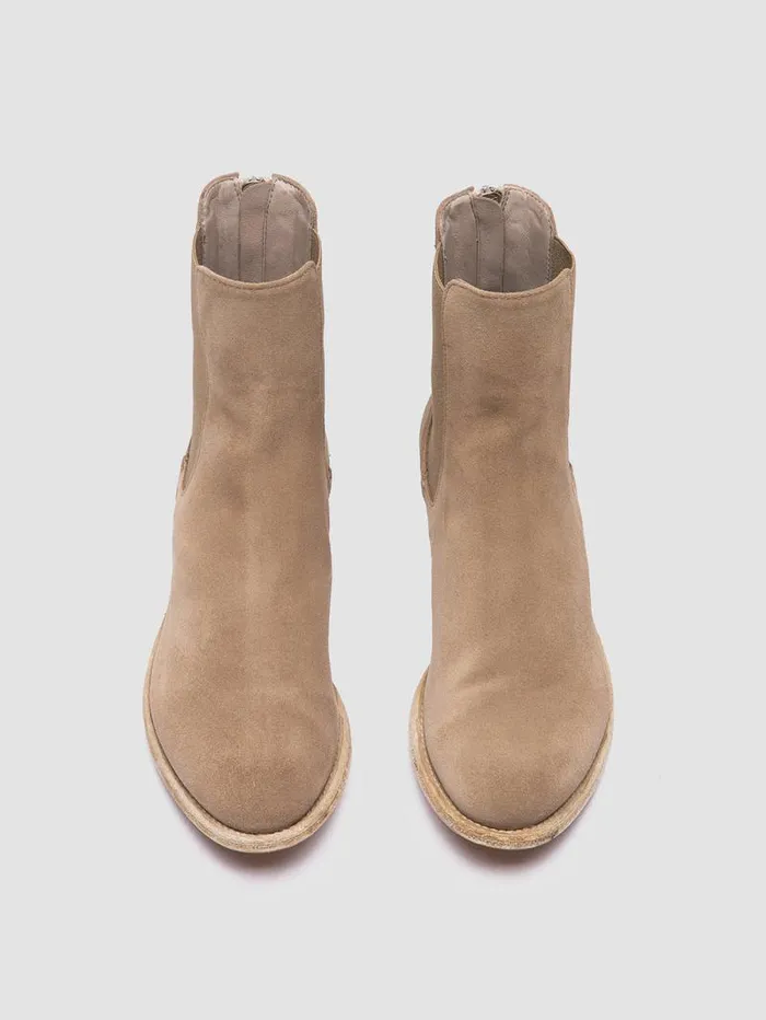 Women Officine Creative Footwear LEXIKON 551 Brown Suede Zipped Boots