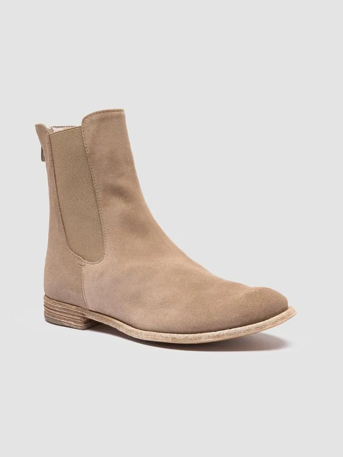 Women Officine Creative Footwear LEXIKON 551 Brown Suede Zipped Boots