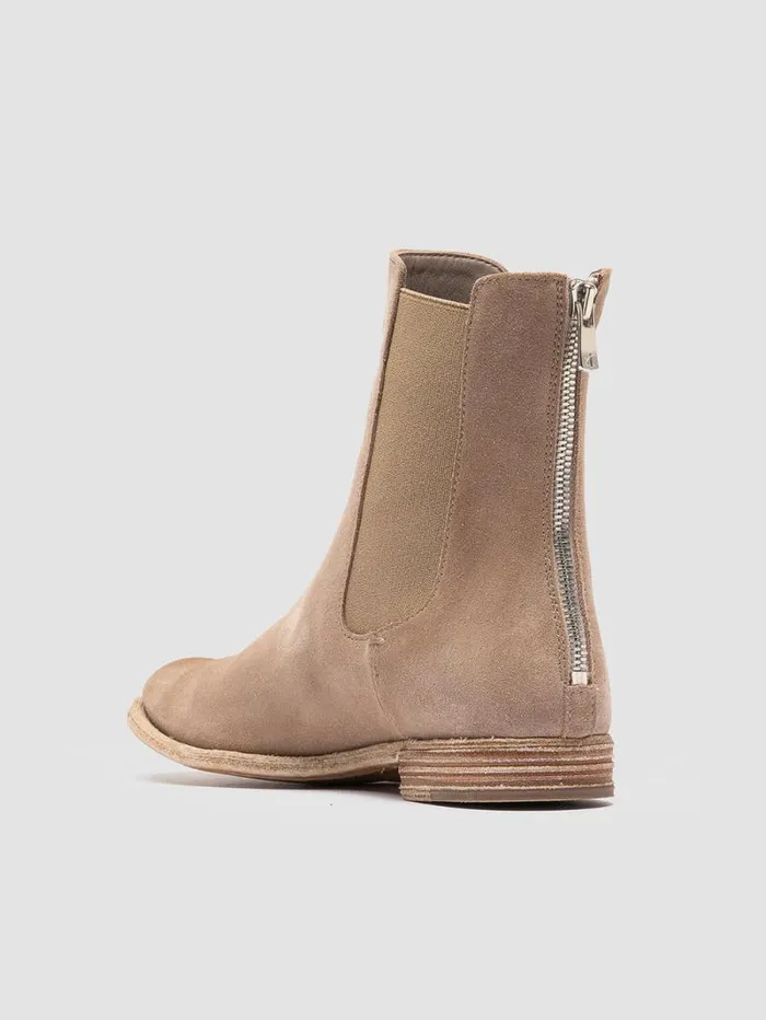 Women Officine Creative Footwear LEXIKON 551 Brown Suede Zipped Boots