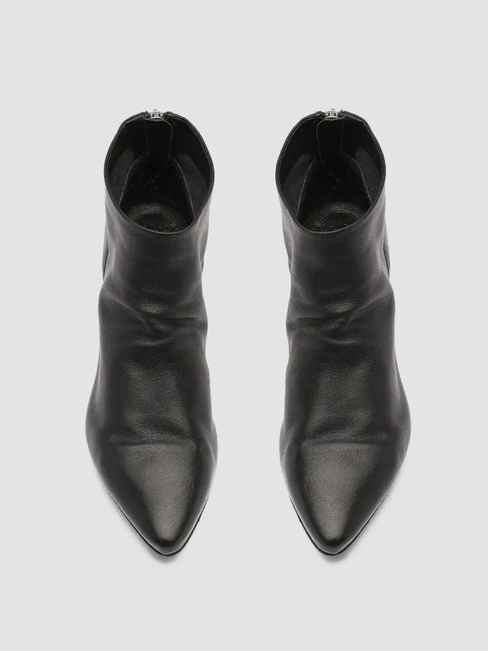 Women Officine Creative Footwear SALLY 001 Black Leather Booties Women Officine Creative Footwear SALLY 001 Black Leather Booties
