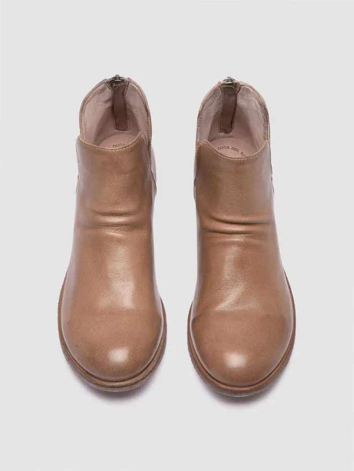 Women Officine Creative Footwear SHANTEL 003 Ivory Leather Zipped Boots Women Officine Creative Footwear SHANTEL 003 Ivory Leather Zipped Boots