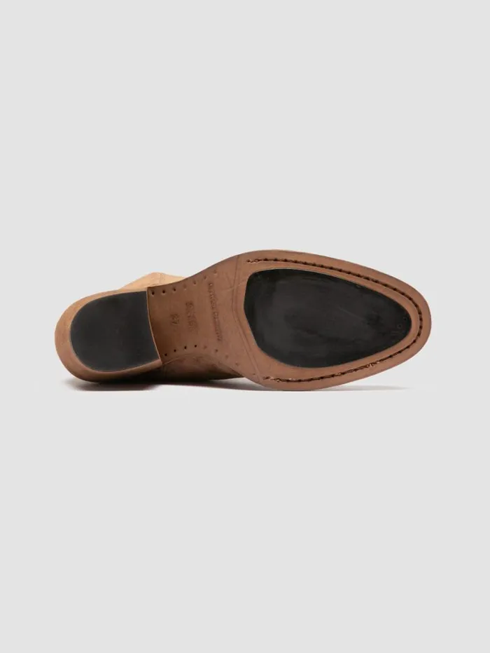 Women Officine Creative Footwear SYDNE 010 Brown Suede Zipped Boots Women Officine Creative Footwear SYDNE 010 Brown Suede Zipped Boots
