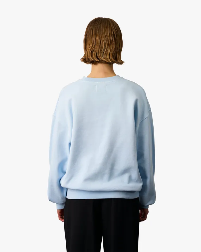 Women Organic Oversized Crew 8211 Bubblegum Pink Crewneck Sweatshirts Colorfulstandard