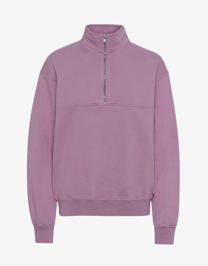 Women Organic Quarter Zip 8211 Pearly Purple Quarter Zips Colorfulstandard
