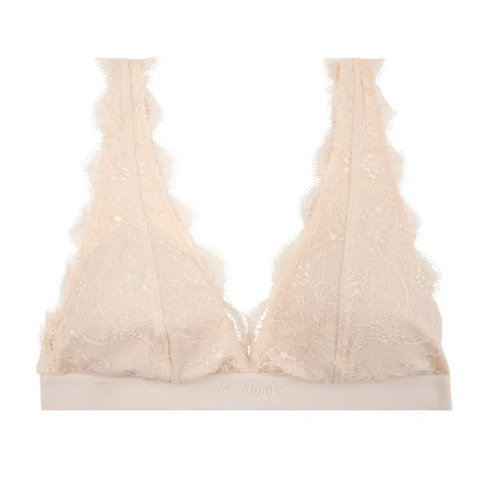 Women Padded Bralettes Love Stories Polly Bralette Off White