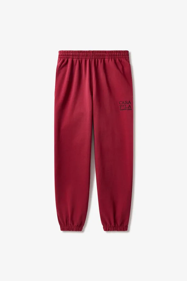 Women Pants and Shorts Fila CASA FILA Country Club Jogger 600 Tinetan Red