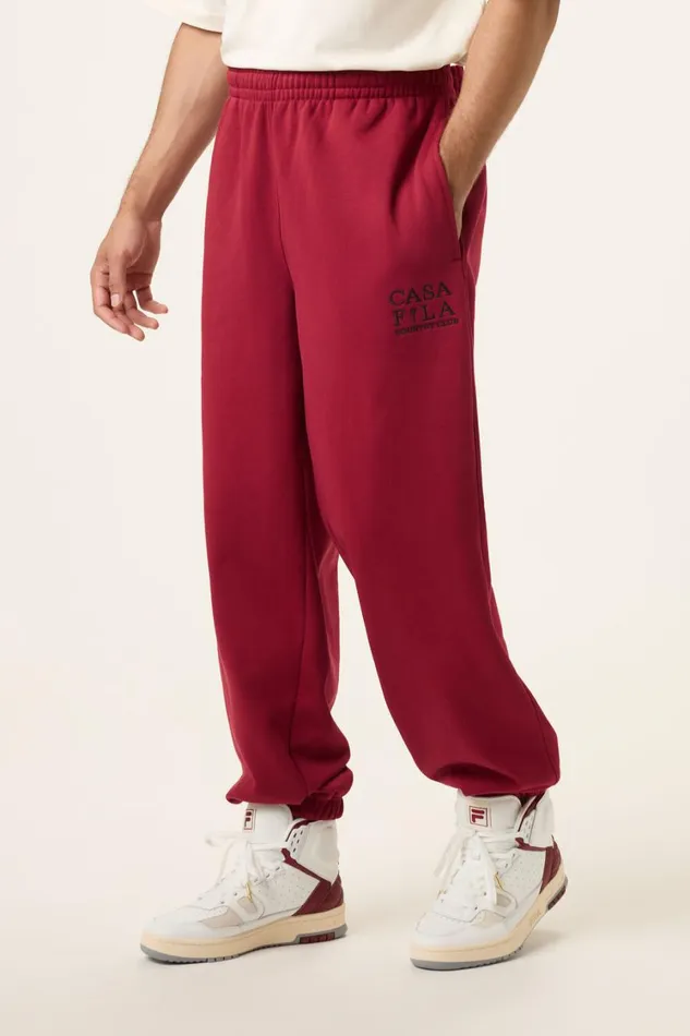 Women Pants and Shorts Fila CASA FILA Country Club Jogger 600 Tinetan Red Women Pants and Shorts Fila CASA FILA Country Club Jogger 600 Tinetan Red