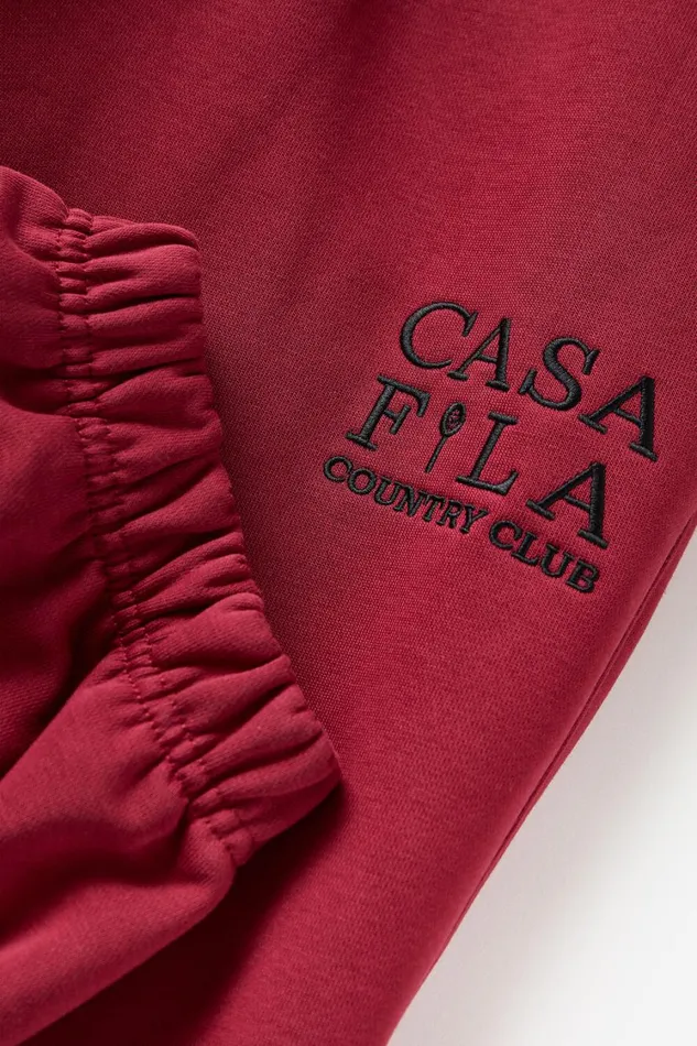 Women Pants and Shorts Fila CASA FILA Country Club Jogger 600 Tinetan Red Women Pants and Shorts Fila CASA FILA Country Club Jogger 600 Tinetan Red