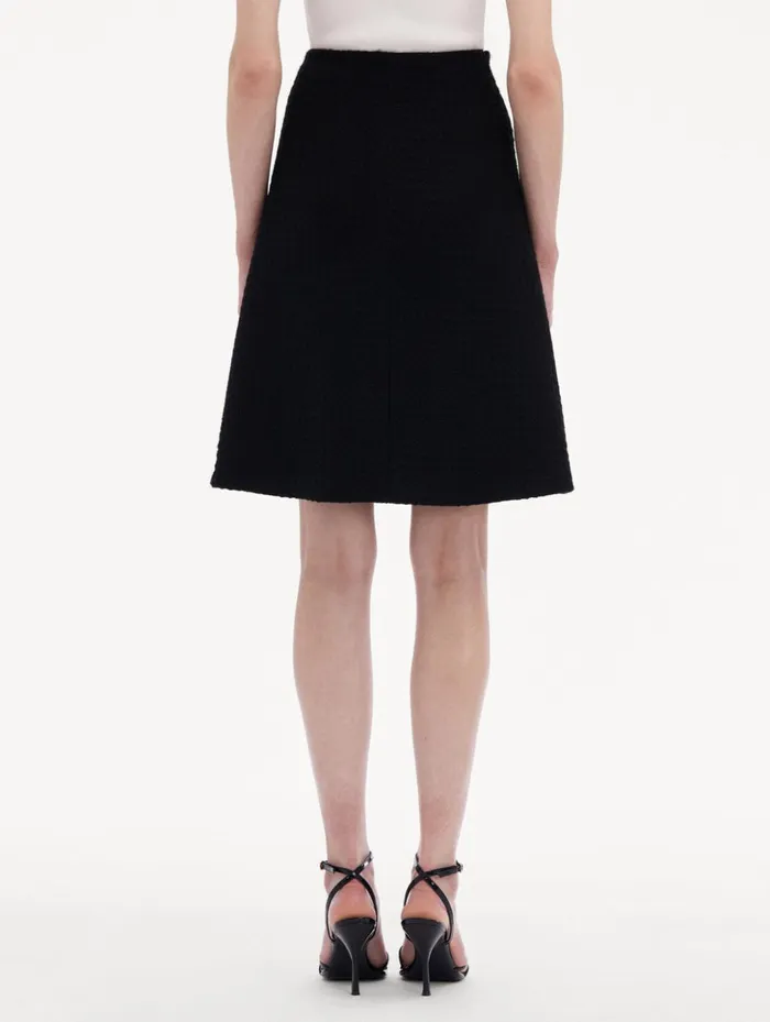 Women Pants and Skirts Oscar De La Renta Wool Tweed Skirt Black Women Pants and Skirts Oscar De La Renta Wool Tweed Skirt Black