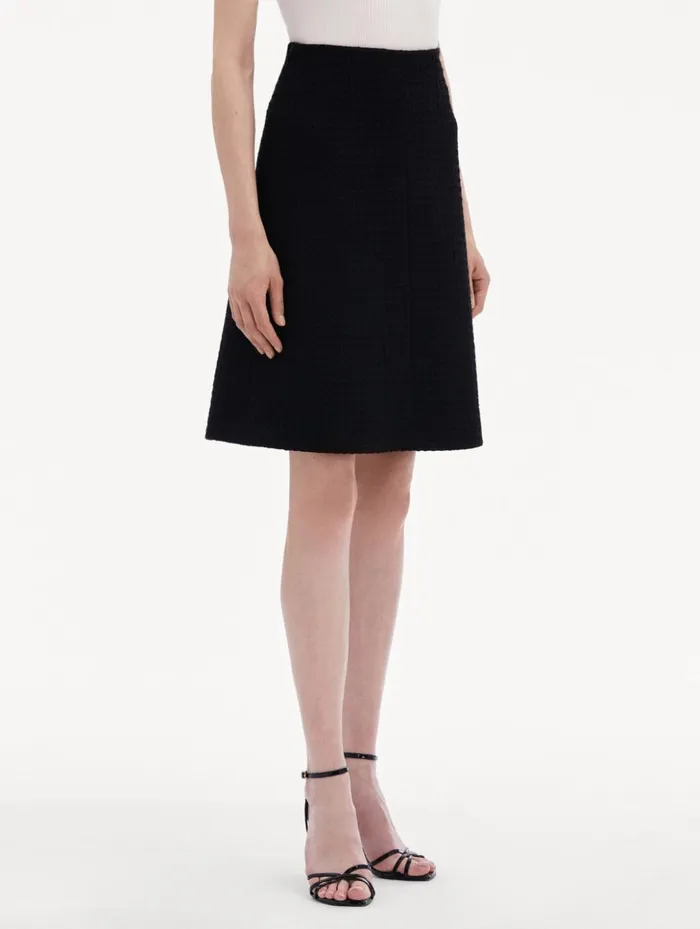 Women Pants and Skirts Oscar De La Renta Wool Tweed Skirt Black Women Pants and Skirts Oscar De La Renta Wool Tweed Skirt Black