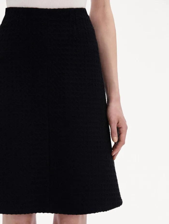Women Pants and Skirts Oscar De La Renta Wool Tweed Skirt Black Women Pants and Skirts Oscar De La Renta Wool Tweed Skirt Black