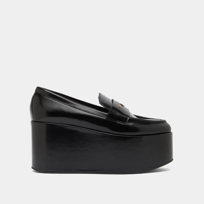 Women Platform Loafers Black JONAK Loafers