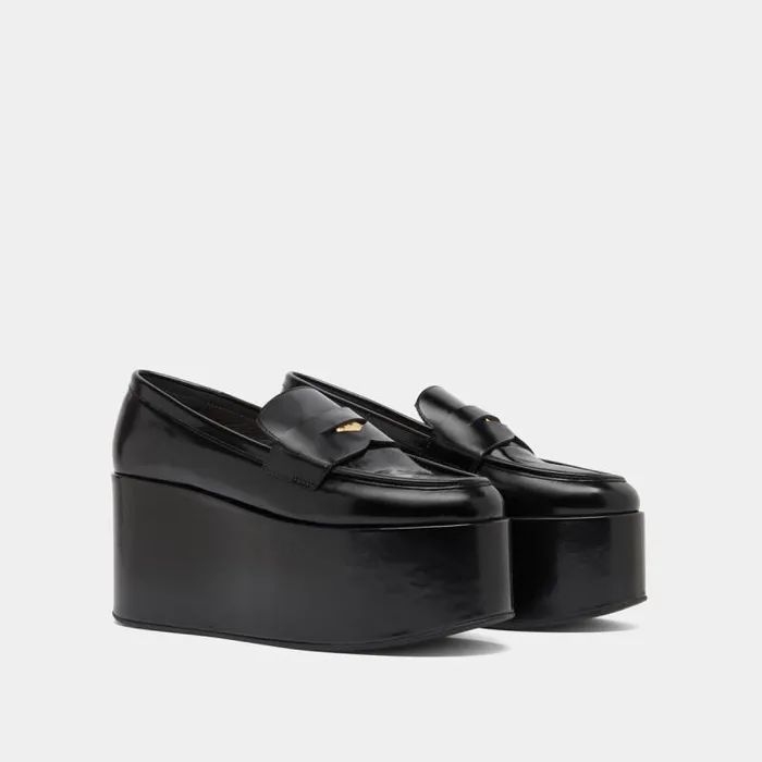 Women Platform Loafers Black JONAK Loafers