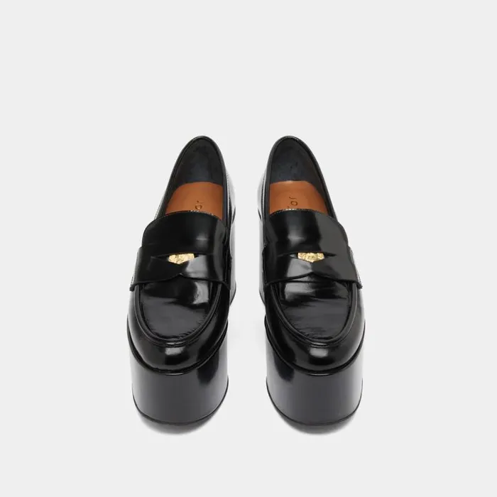 Women Platform Loafers Black JONAK Loafers
