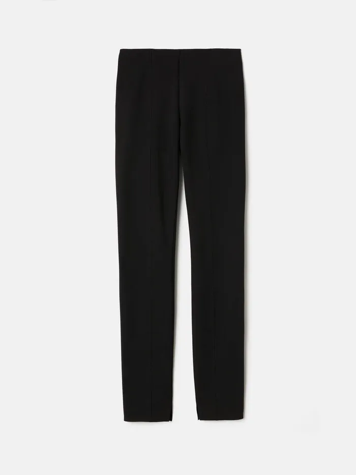 Women Ponte Cigarette Trousers Black Jigsaw Trousers