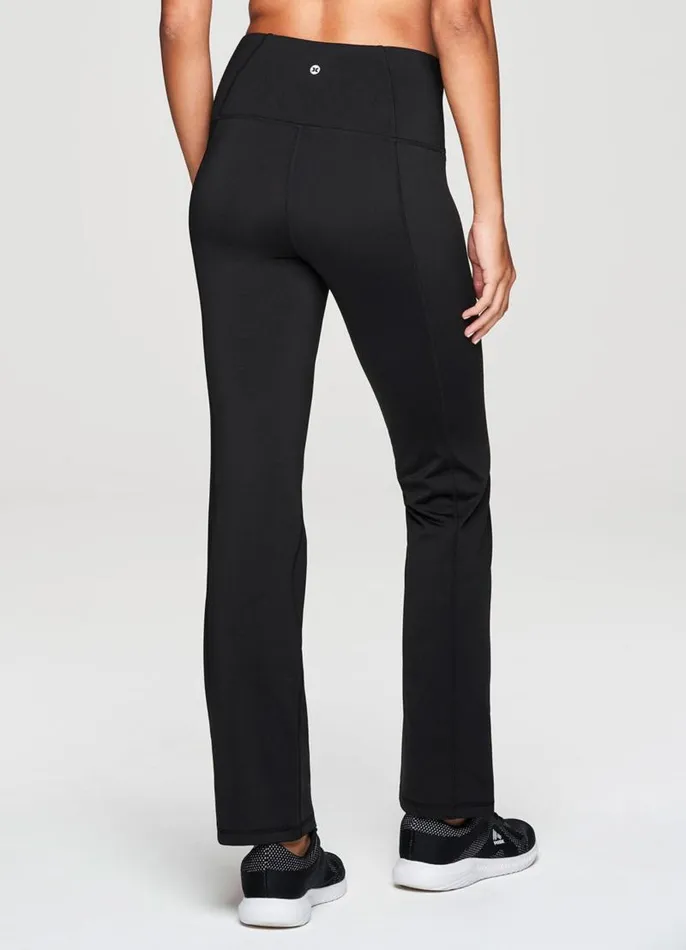 Women Prime Fleece Slim Bootcut Pant Black RBX Active Leggings