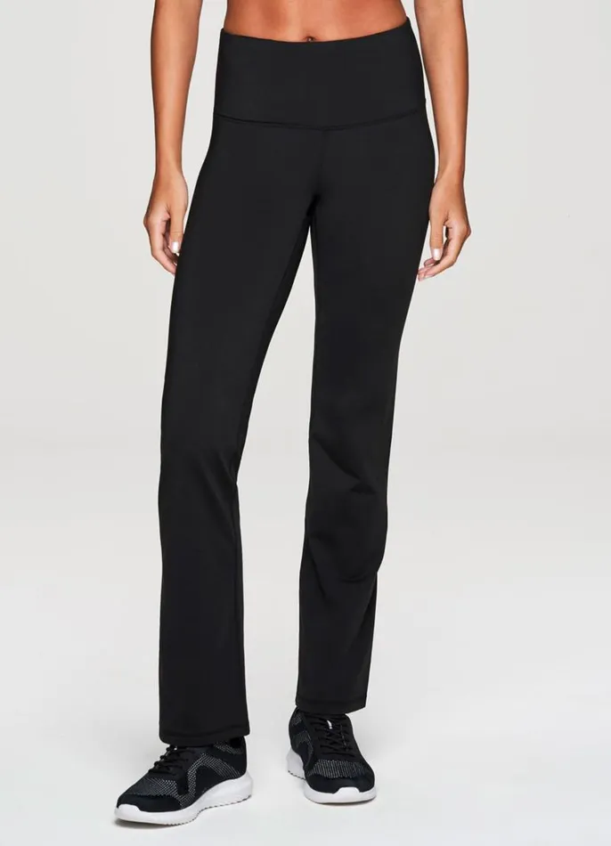 Women Prime Fleece Slim Bootcut Pant Black RBX Active Pants